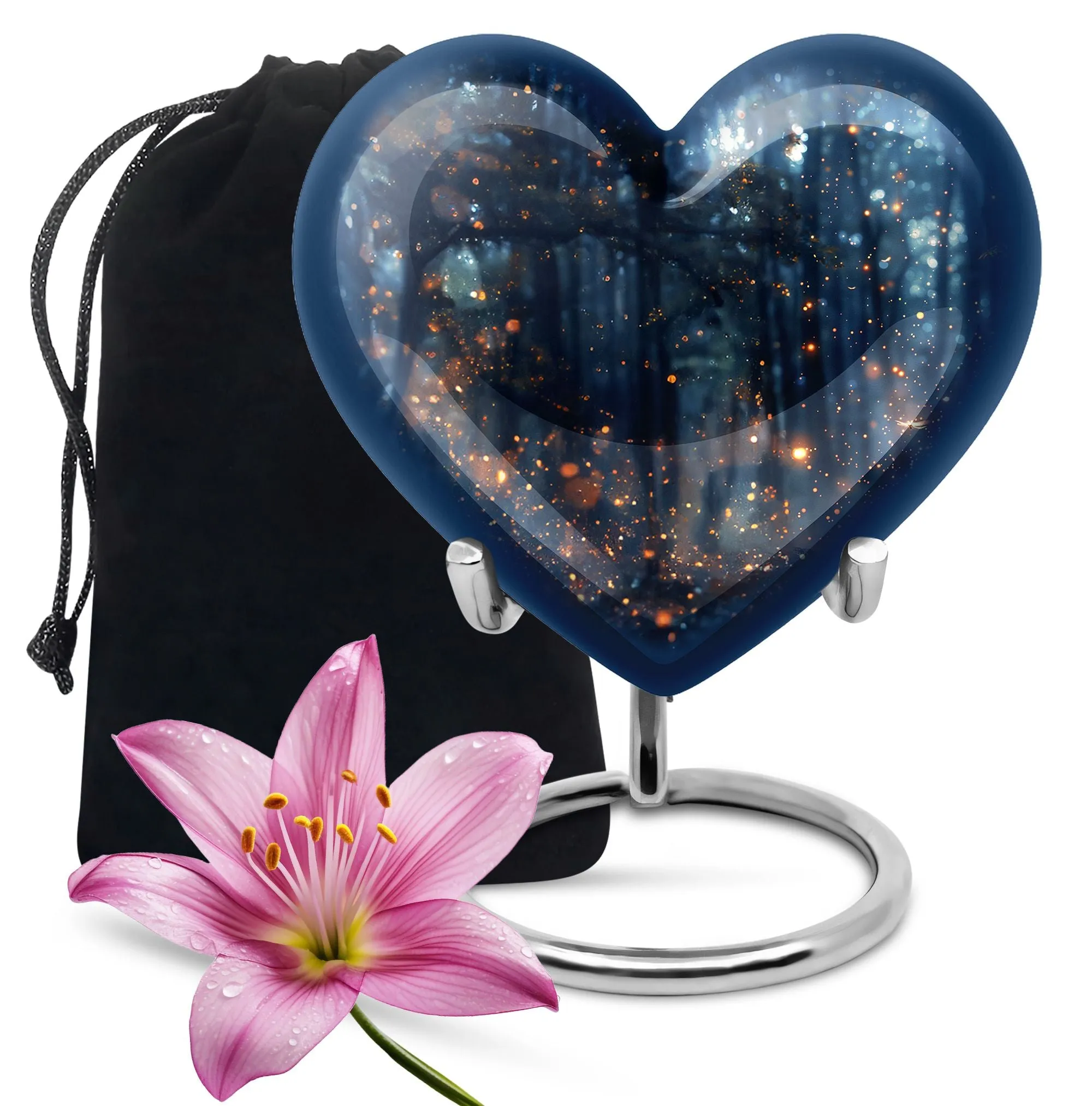 Twilight Forest Serenity - Aesthetic and Stately Memorial Urn