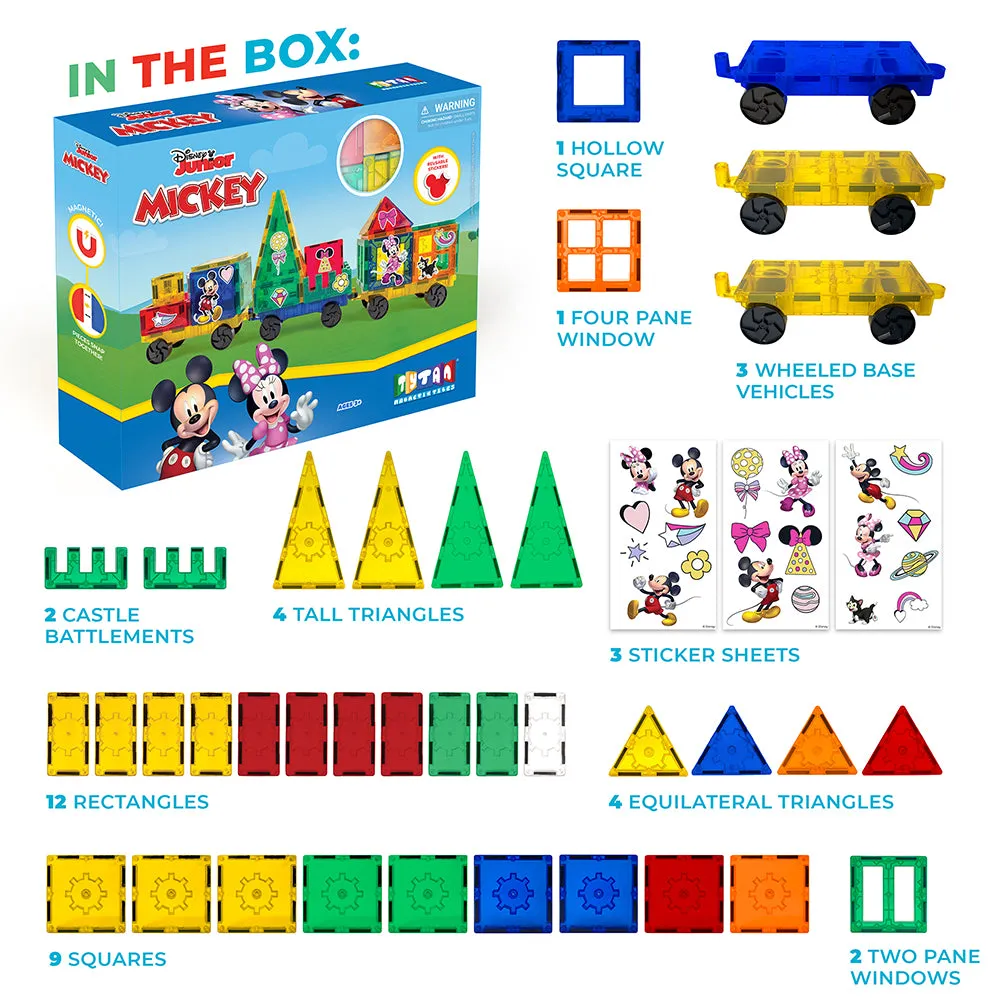 Tytan Toys Disney Jr Mickey Magnetic Tiles Train Set