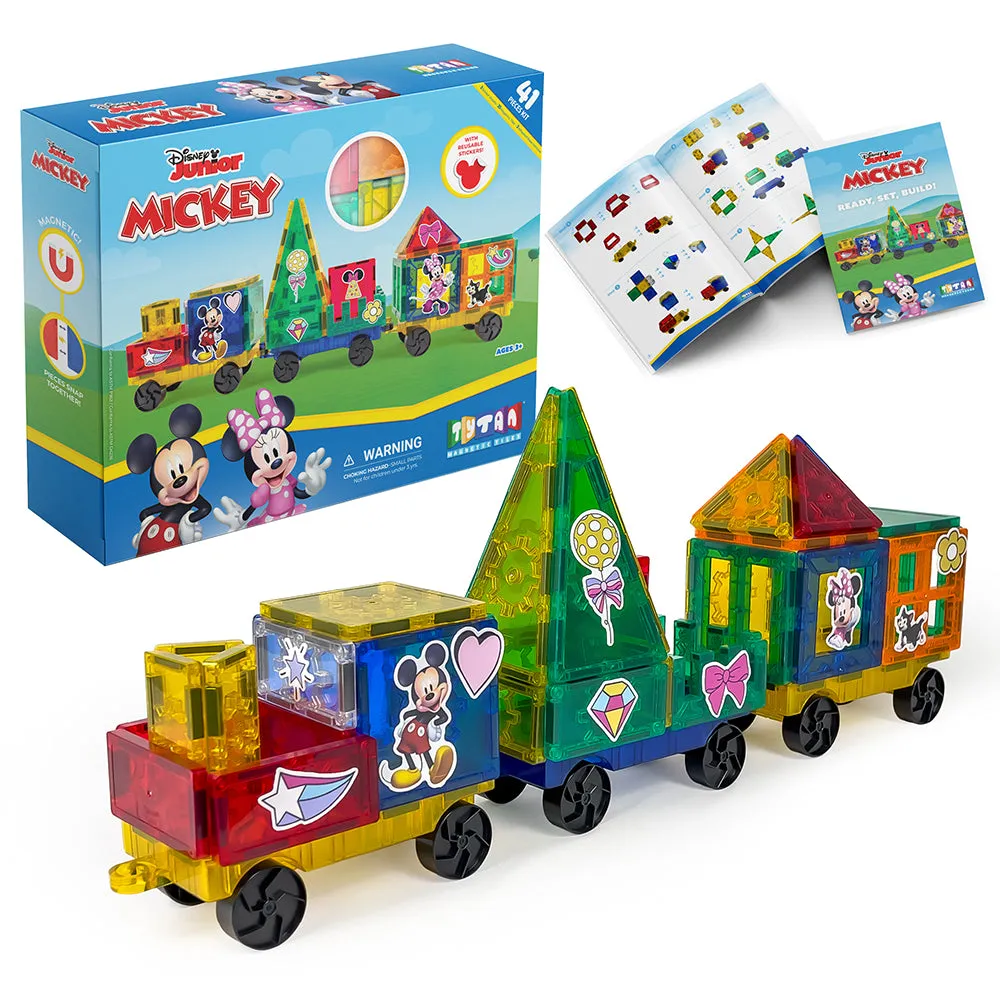 Tytan Toys Disney Jr Mickey Magnetic Tiles Train Set