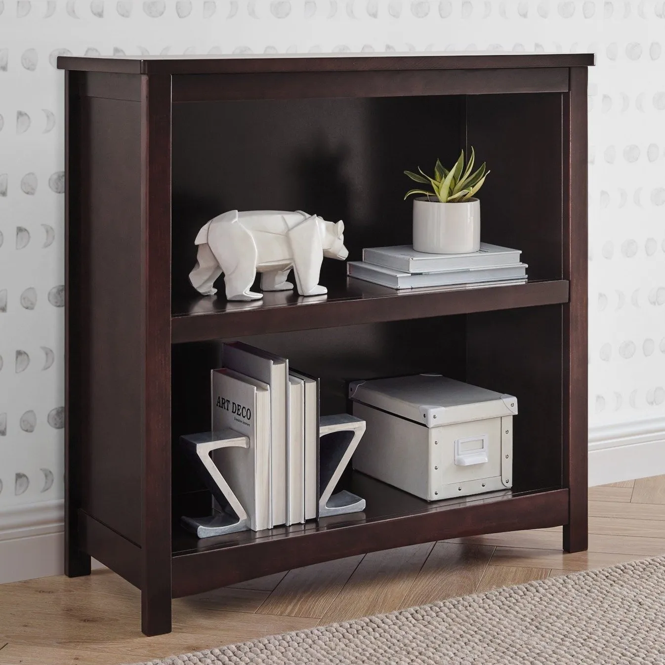Universal 2-Shelf Bookcase