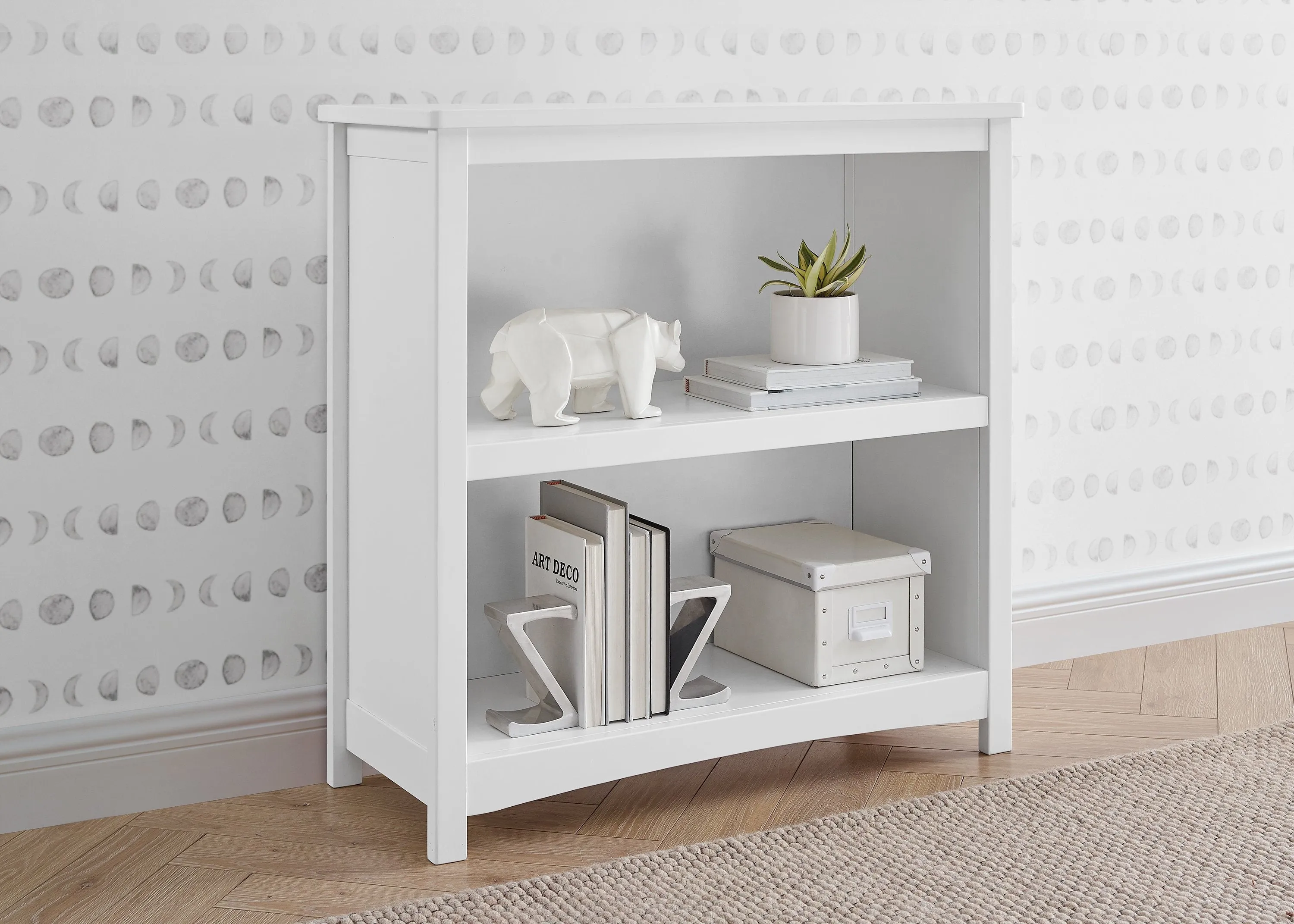 Universal 2-Shelf Bookcase