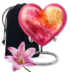 Vibrant Swirl Eternity Keeper - Cremation Memorial for Woman