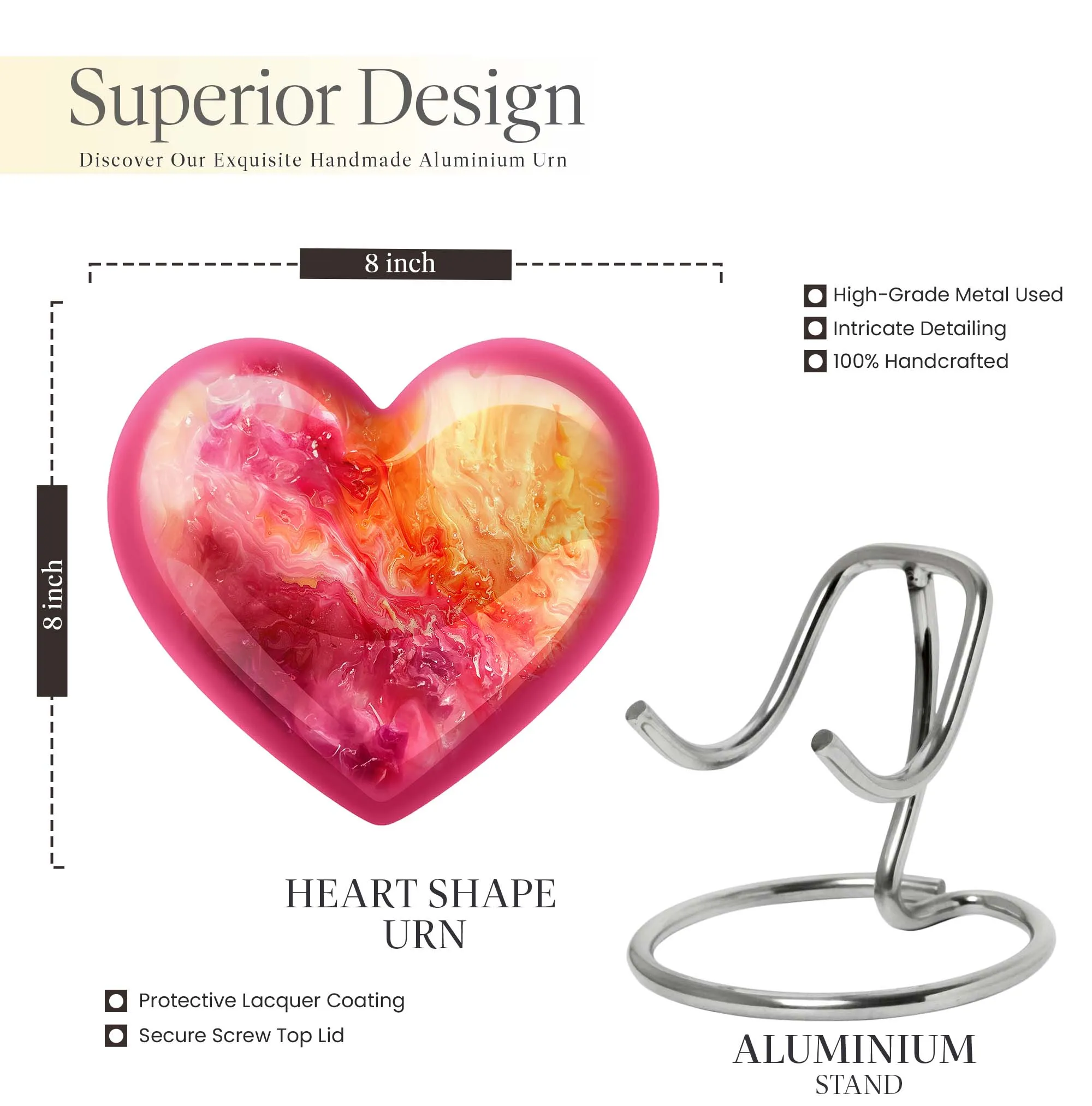 Vibrant Swirl Eternity Keeper - Cremation Memorial for Woman
