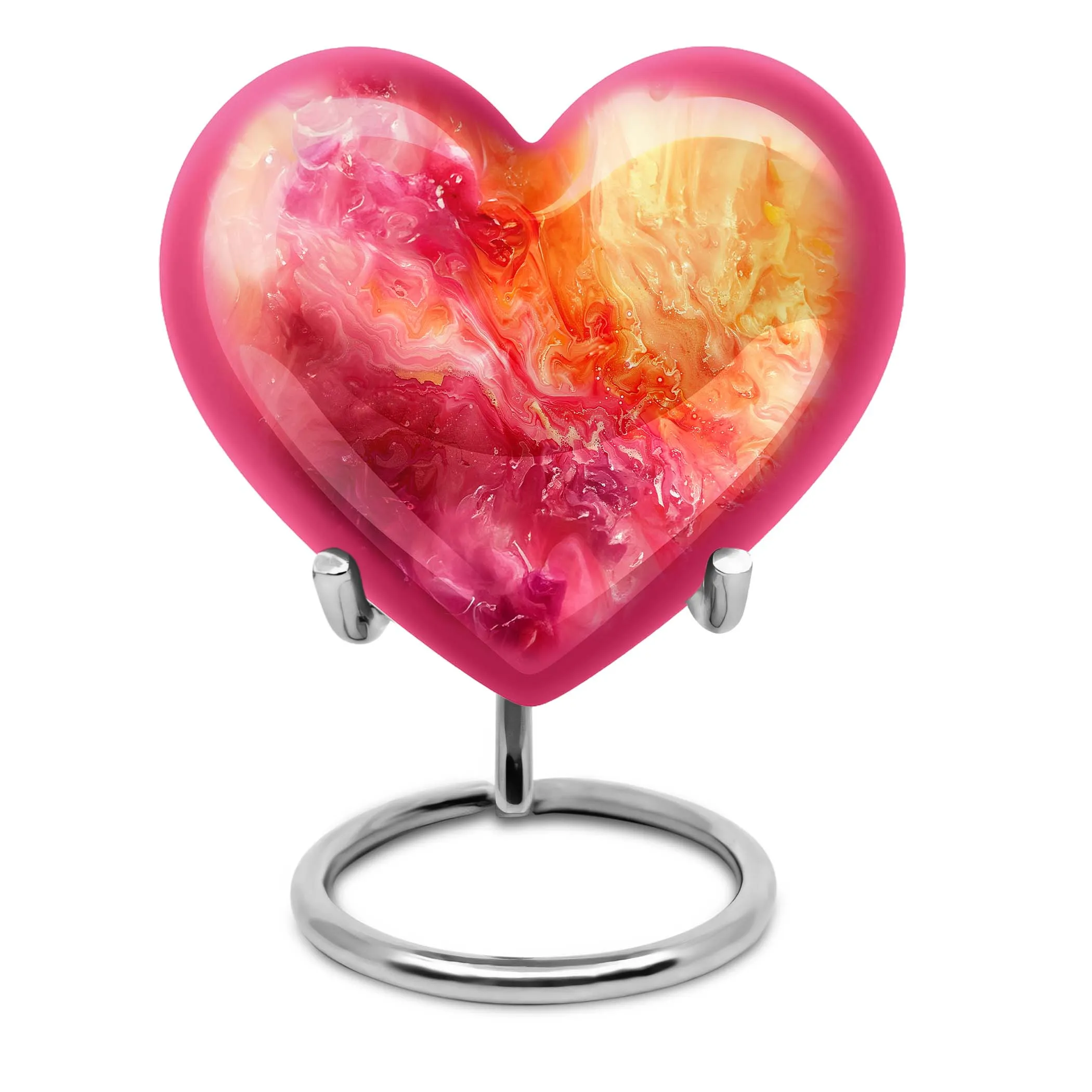 Vibrant Swirl Eternity Keeper - Cremation Memorial for Woman