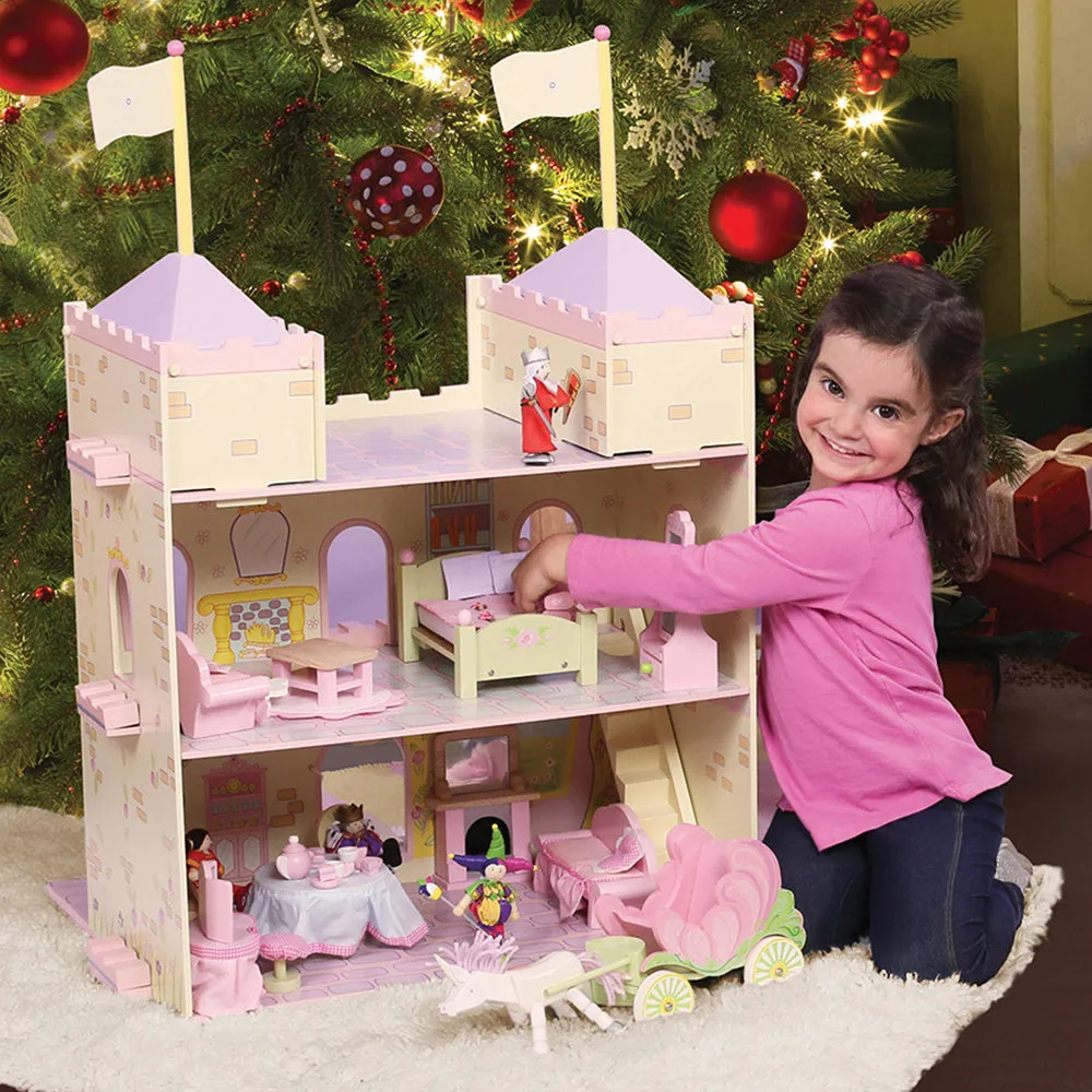Wooden Fairytale Furniture & Accessories | 38-Piece Hand-Painted Playset