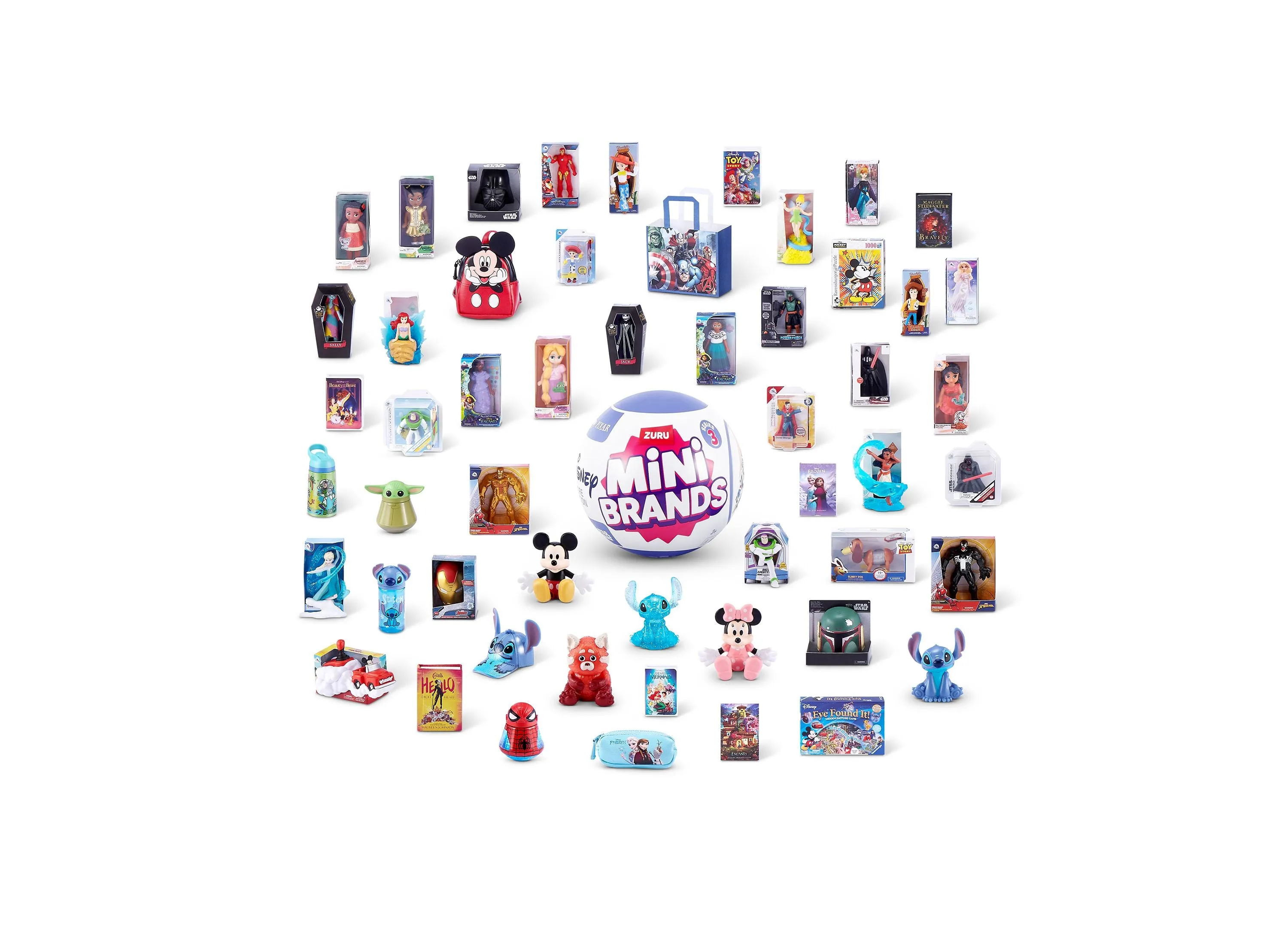 ZURU Mini Brands Disney Series 1 Mystery Blind Pack (Colors/Styles May Vary)